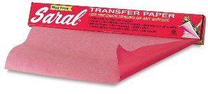 SARAL TRANSFER PAPER ROLL 366X30CM RED