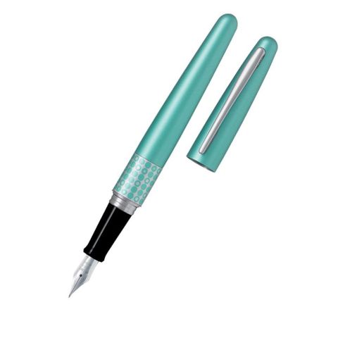 PILOT MR3 FOUNTAIN PEN METALLIC AQUA BLUE