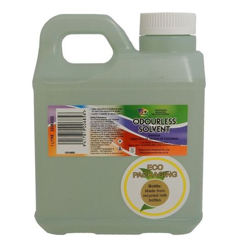 FIVE STAR ODOURLESS SOLVENT 1L (NEW ECO BOTTLE)