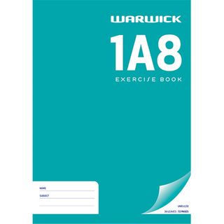 WARWICK 1A8 EXERCISE BOOK UNRULED A4 36 LEAF