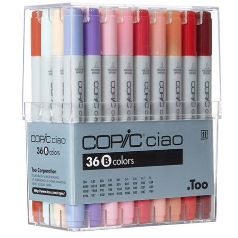COPIC CIAO MARKER SET 36 ASSORTED B