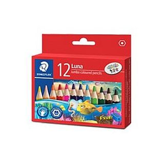 STAEDTLER LUNA JUMBO PENCIL SET 12 HALF LENGTH