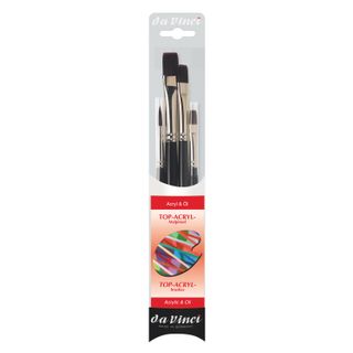 DA VINCI TOP ACRYL OIL & ACRYLIC BRUSH SET 4