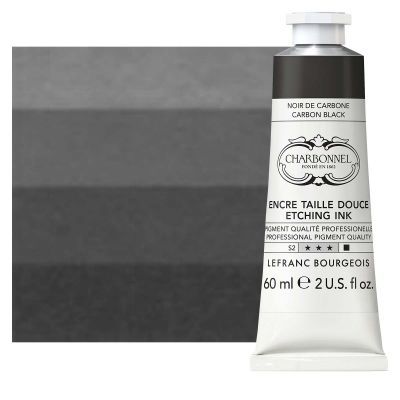 CHARBONNEL ETCHING INK 60ML CARBON BLACK S2