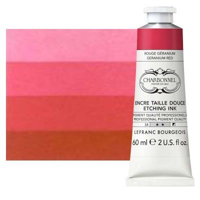 CHARBONNEL ETCHING INK 60ML GERANIUM RED S4