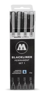 MOLOTOW BLACKLINER SET 4 #1 (0.05, 0.1, 0.2, 0.4)