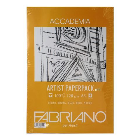 FABRIANO ACCADEMIA DRAWING PAPER 120G A3 PACK 100