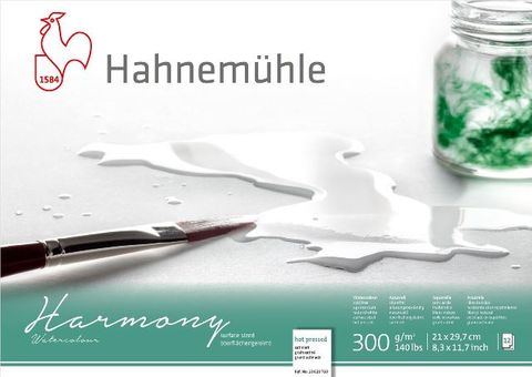 HAHNEMUHLE HARMONY W/C 300G HP BLOCK A4