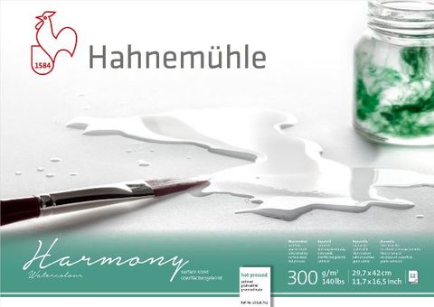 HAHNEMUHLE HARMONY W/C 300G HP BLOCK A3