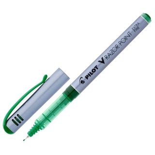 PILOT V RAZOR POINT 0.4 EXTRA FINE GREEN