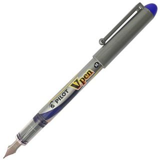 PILOT V PEN FOUNTAIN MEDIUM BLUE