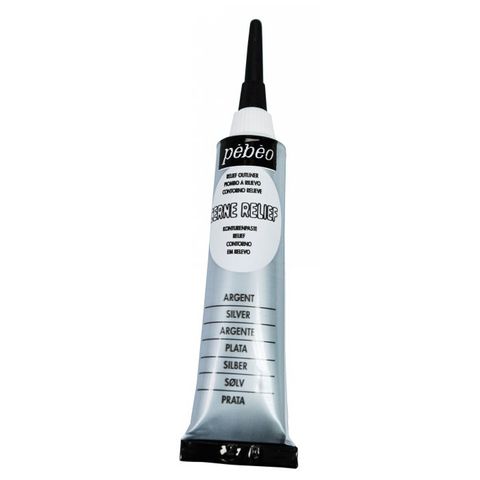 PEBEO CERNE RELIEF O/LINER 20ML SILVER