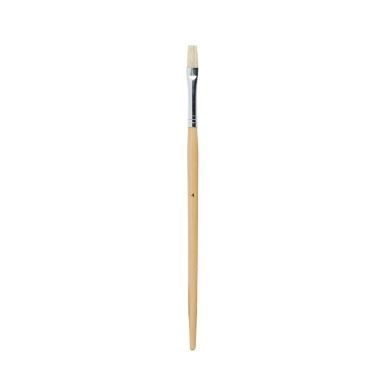 JASART 579-1 HOG BRISTLE BRUSH LONG HANDLE FLAT