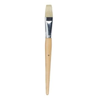 JASART 579-12 HOG BRISTLE BRUSH LONG HANDLE FLAT