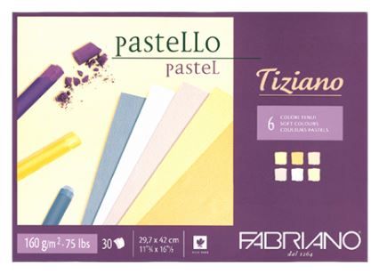 FABRIANO TIZIANO 160G PASTEL PAPER PAD A3 SOFTS