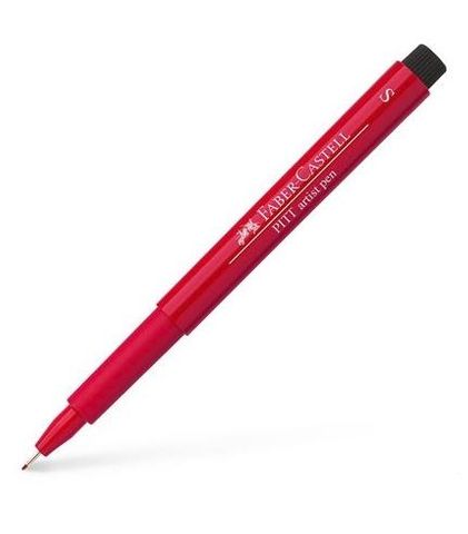 FABER PITT ARTIST SUPERFINE 0.3  DEEP SCARLET RED