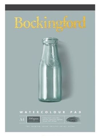 BOCKINGFORD WATERCOLOUR PAD 300GSM CP A4