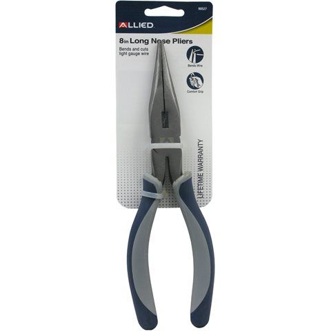 ALLIED LONG NOSE PLIERS 8"
