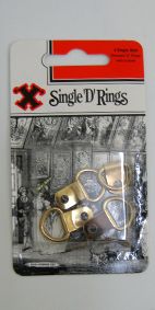 PICTURE D RING BRASSED SINGLE HOLE PKT4