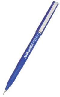ARTLINE 220 FINELINER PEN 0.2MM BLUE