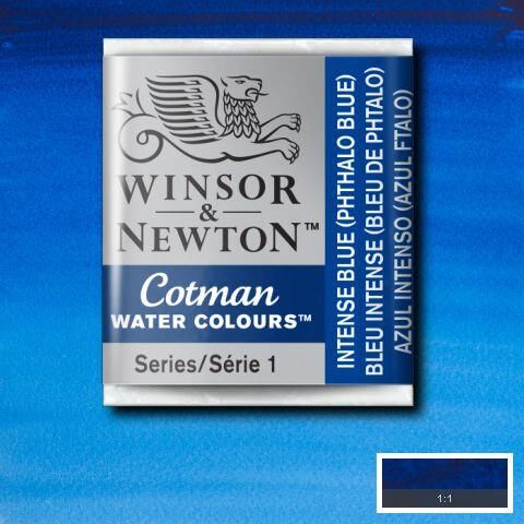 W&N COTMAN HALF PAN INTENSE BLUE