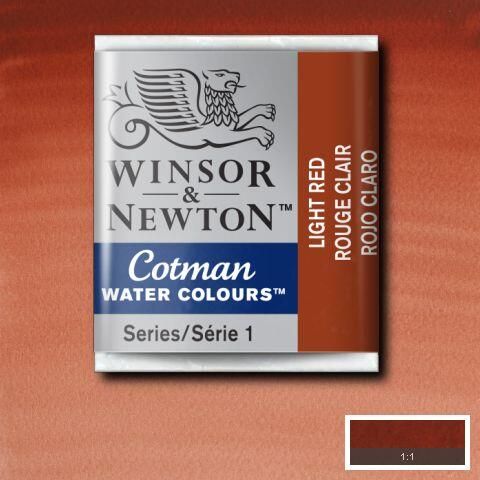 W&N COTMAN HALF PAN LIGHT RED