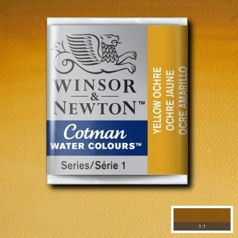 W&N COTMAN HALF PAN YELLOW OCHRE