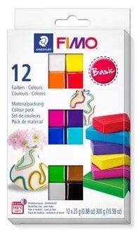 FIMO SOFT 25G BLOCKS SET OF 12 BASIC