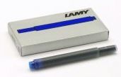 LAMY T10 INK CARTRIDGES PKT 5 BLUE