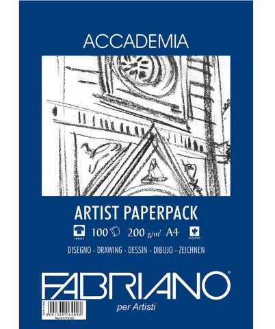 FABRIANO ACCADEMIA DRAWING PAPER 200G A4 PACK 100