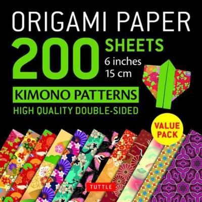 ORIGAMI PAPER KIMONO PATTERNS 200 SHEETS 15CM