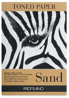 FABRIANO TONED PAPER PAD 120G A3 SAND
