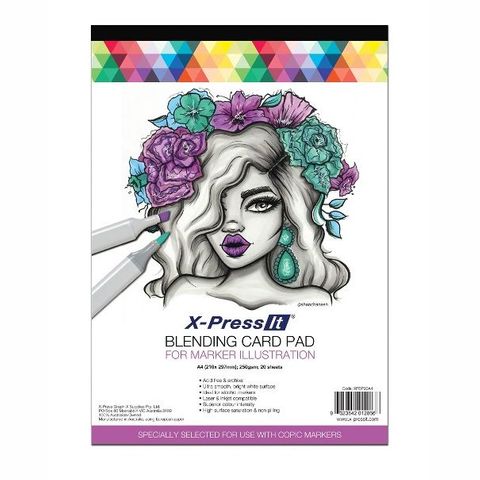 X-PRESS IT BLENDING CARD MARKER PAD A4 20 SHEET