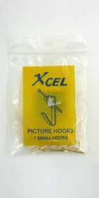 XCEL PICTURE HOOKS 720 SGL SMALL PKT7