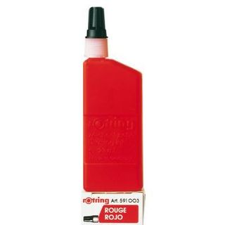 ROTRING 591003 DRAWING INK 23ML BOTTLE RED