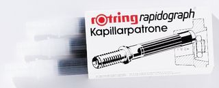 ROTRING 590517 RAPIDOGRAPH CARTRIDGE BLACK PKT3