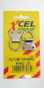 XCEL PICTURE HANGERS D RING #H502 2PK