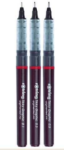 ROTRING TIKKY GRAPHIC PEN SET OF 3