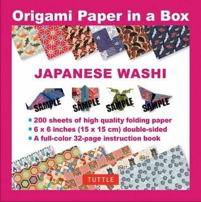 ORIGAMI PAPER IN A BOX JAPANESE WASHI 200 SHEETS