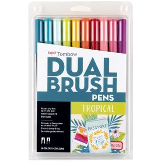 TOMBOW ABT BRUSH MARKER SET 10 TROPICAL