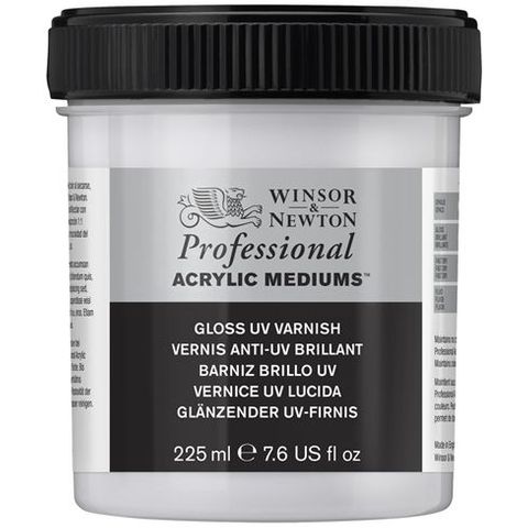 W&N PROFESSIONAL ACRYLIC GLOSS UV VARNISH 225M