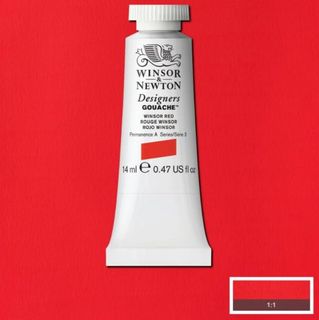 W&N D GOUACHE 14ML S3 WINSOR RED