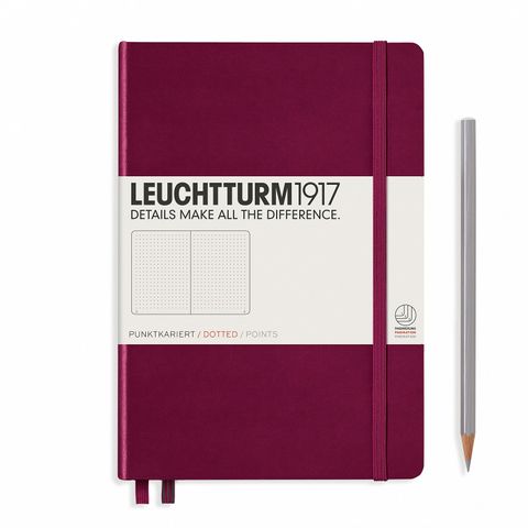 LEUCHTTURM1917 NOTEBOOK A5 DOTTED PORT RED