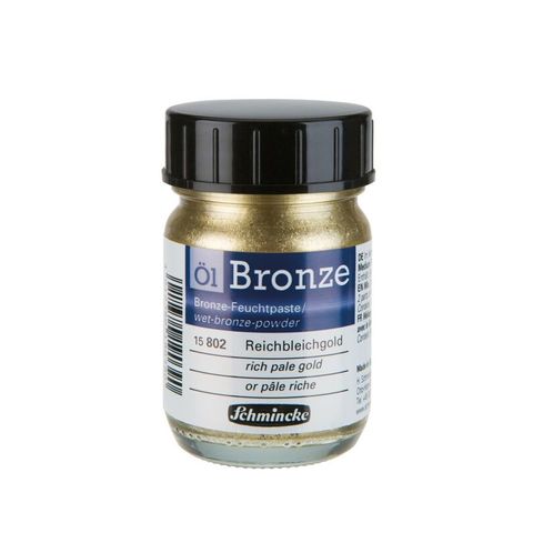 SCHMINCKE OIL BRONZE 50ML RICH PALE GOLD