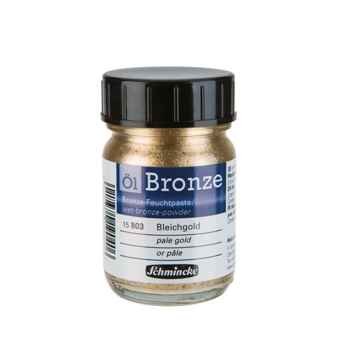 SCHMINCKE OIL BRONZE 50ML PALE GOLD