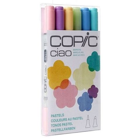 COPIC CIAO MARKER SET 6 PASTEL