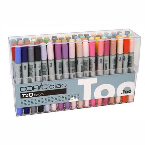COPIC CIAO MARKER SET 72 ASSORTED B