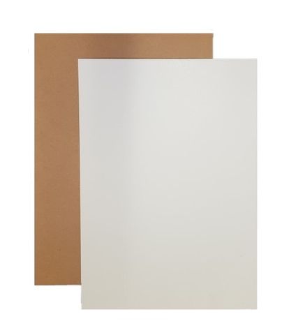 BROWN KRAFT & WHITE TWO SIDED CARD A3 230G SHEET