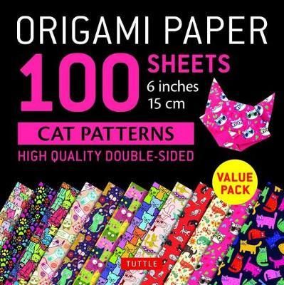ORIGAMI PAPER CAT DESIGNS 100 SHEETS 15CM