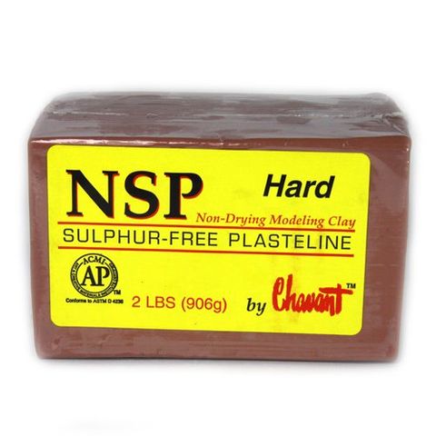 CHAVANT NSP PLASTELINE HARD 906G BROWN